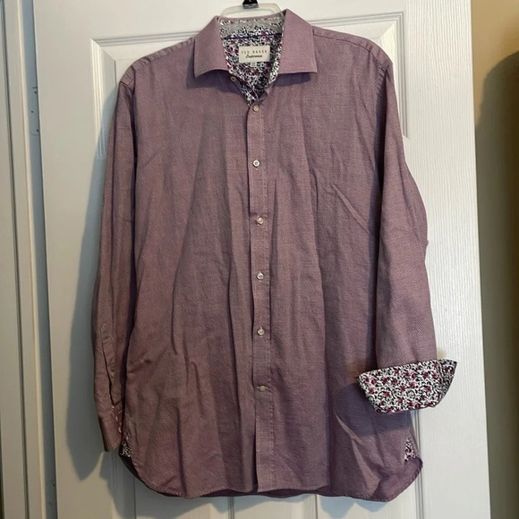Ted Baker Endurance men’s long sleeve button down shirt size 16.5 32/33 - Picture 1 of 8